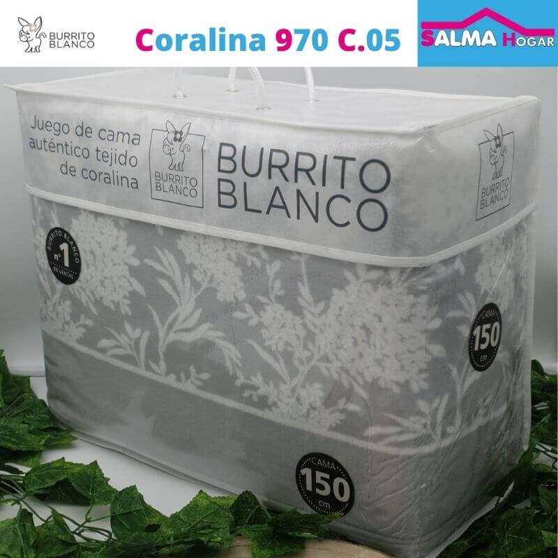 970 Gris Coralina Burrito Blanco – Salma Hogar